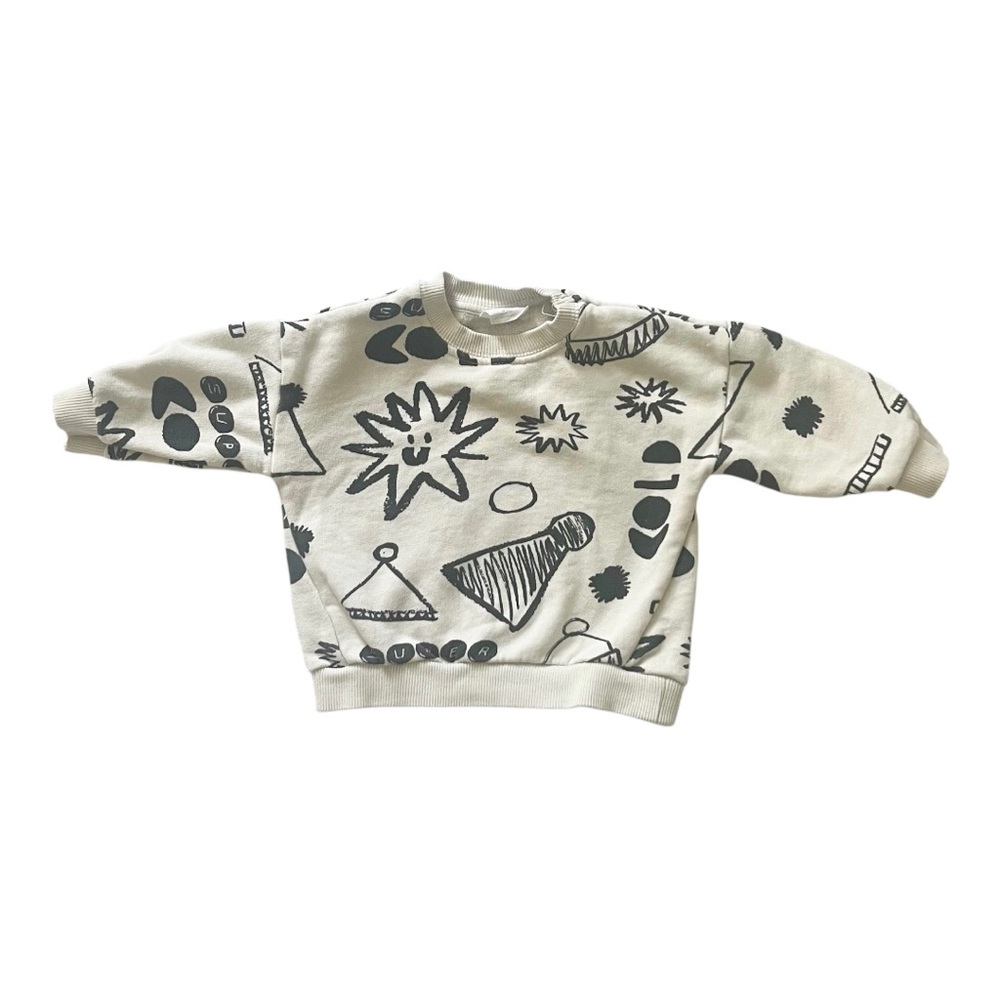Zara crew neck sweatshirt 3-6 months